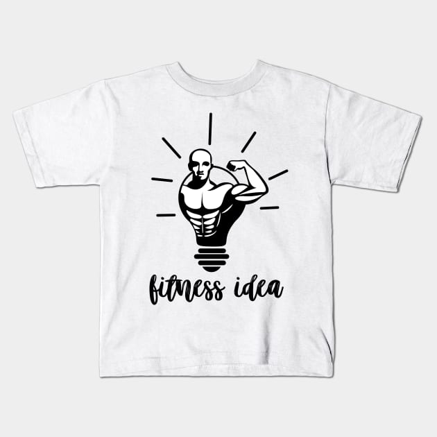 Fitness Kids T-Shirt by Whatastory